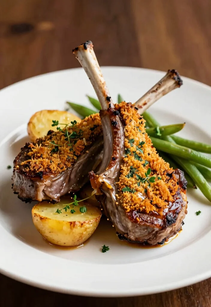 18 Healthy Dinner Ideas with Lamb (High-Protein & Flavorful) - 6. Herb-Crusted Rack of Lamb 1