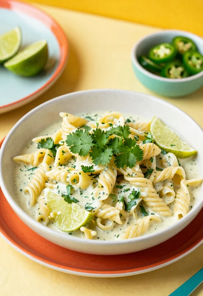 18 Pasta White Sauce Recipes for Perfect Creaminess - 16. Creamy Cilantro Lime Sauce 1