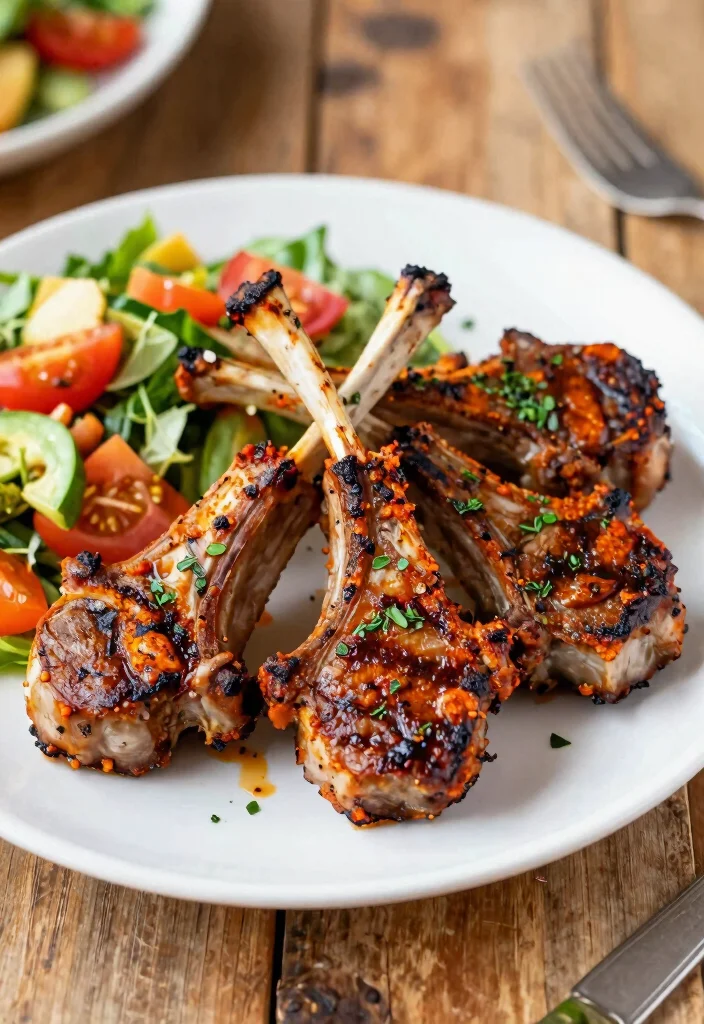 18 Spicy Lamb Recipes Packed with Bold Flavor - 10. Harissa Spiced Lamb Chops 1