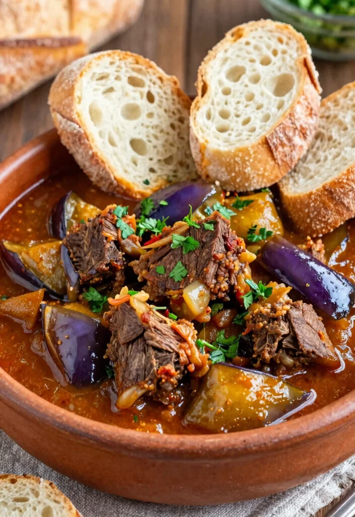 18 Spicy Lamb Recipes Packed with Bold Flavor - 13. Spicy Lamb and Eggplant Stew 1