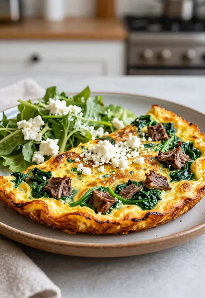 19 Easy Leftover Lamb Recipes That Taste Better the Next Day - 19. Lamb and Spinach Frittata 1