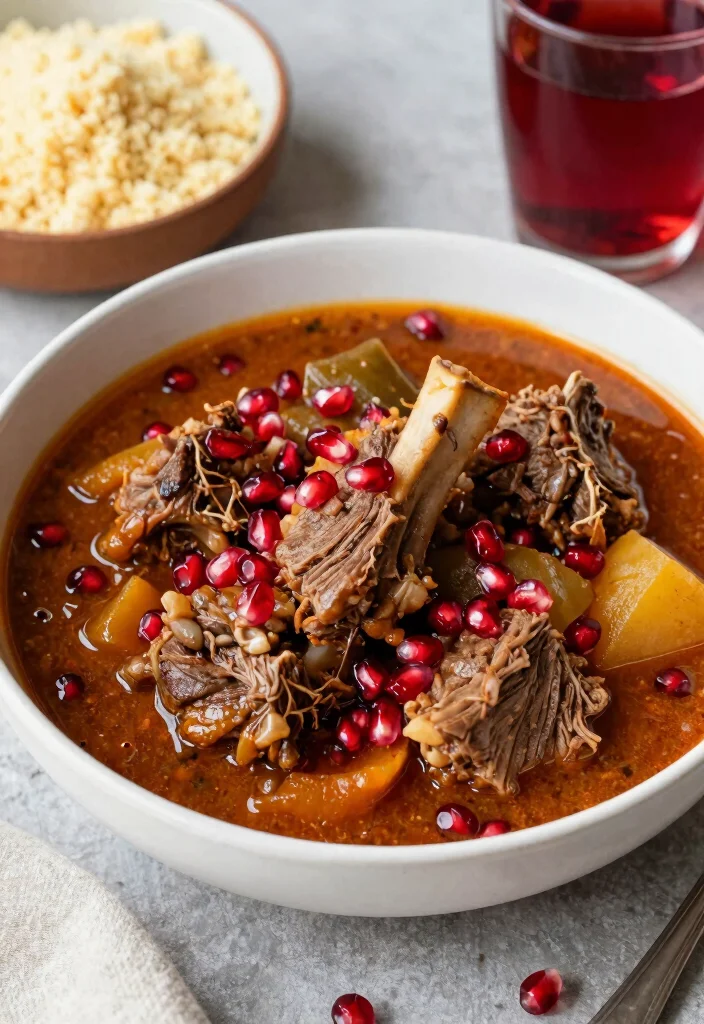 19 Greek Lamb Stew Recipes with Mediterranean Flavor - 14. Lamb Stew with Pomegranate Molasses 1