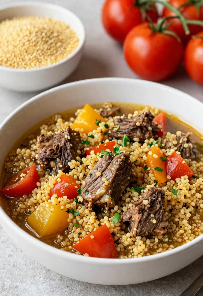 19 Greek Lamb Stew Recipes with Mediterranean Flavor - 17. Greek Lamb Stew with Quinoa 1