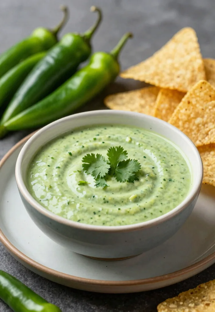 19 Green Enchilada Sauce Recipes (Fresh & Zesty) - 6. Creamy Green Chili Sauce 1