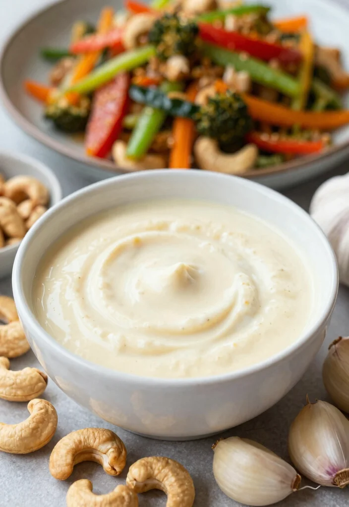 19 Healthy Stir Fry Sauce Recipes (No Added Sugar) - 11. Cashew Cream Sauce 1