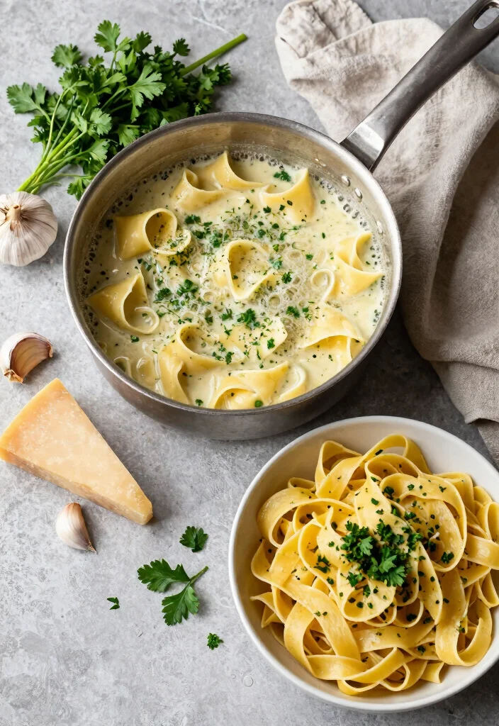 19 Homemade Alfredo Sauce Recipes You Can Make Anytime - 2. Garlic Herb Alfredo Sauce 1