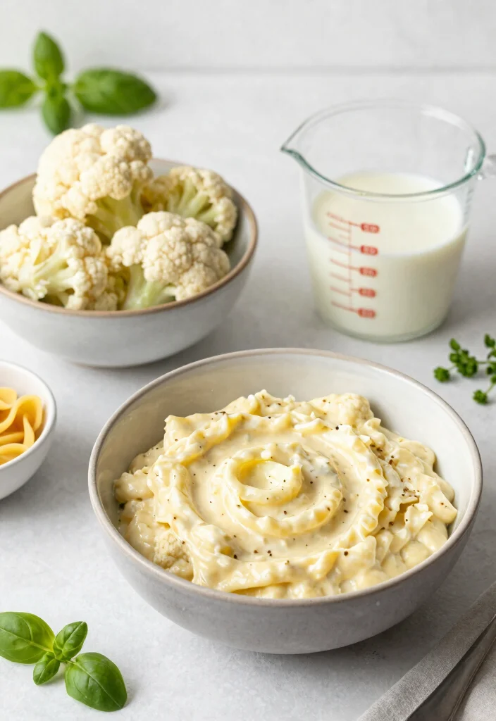 19 Homemade Alfredo Sauce Recipes You Can Make Anytime - 3. Cauliflower Alfredo Sauce 1