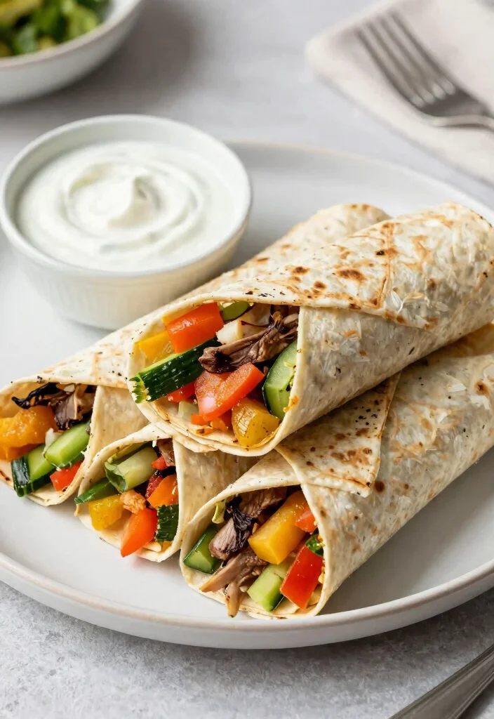19 Middle Eastern Ground Lamb Recipes Full of Flavor - 18. Lamb and Roasted Vegetable Wraps 1
