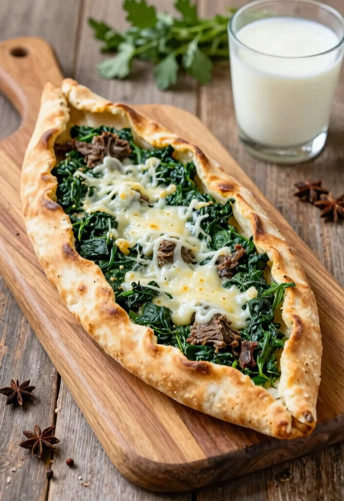 19 Middle Eastern Ground Lamb Recipes Full of Flavor - 3. Lamb and Spinach Pide 1