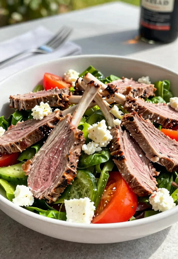 19 Quick Lamb Recipes Ready in 30 Minutes or Less - 15. Greek Lamb Salad 1