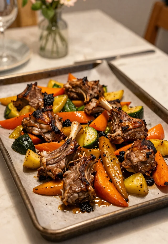 19 Quick Lamb Recipes Ready in 30 Minutes or Less - 6. One-Pan Lamb and Vegetables 1