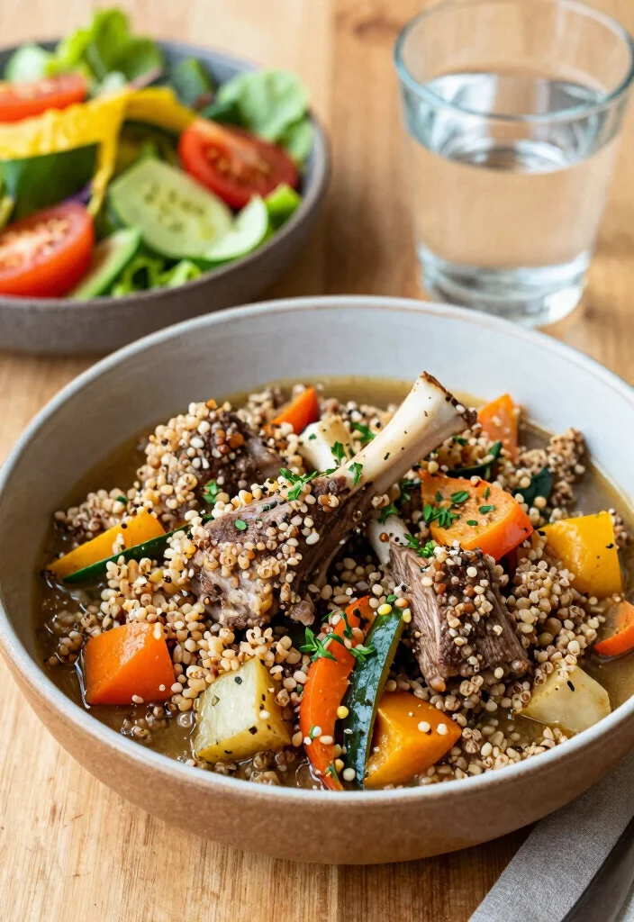 19 Slow Cooker Lamb Stew Recipes (Easy & Cozy) - 16. Lamb and Quinoa Stew 1