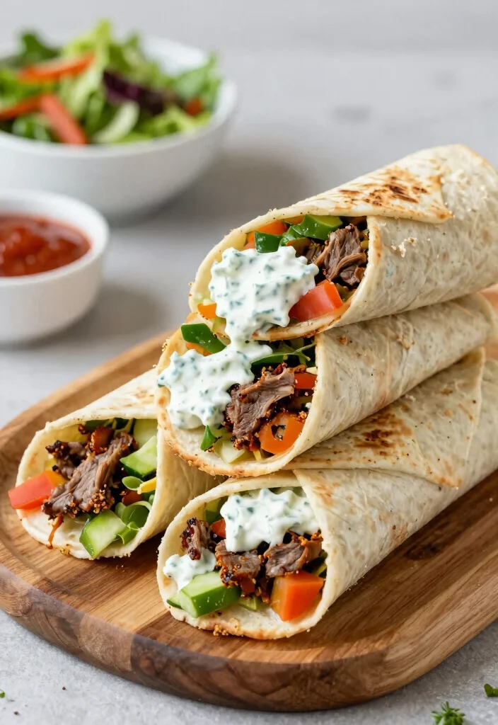 20 Best Ground Lamb Recipes for Dinner - 11. Lamb Gyro Wraps 1