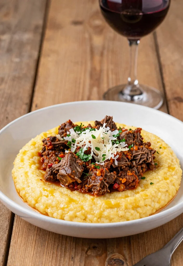 20 Best Ground Lamb Recipes for Dinner - 15. Lamb Ragu with Polenta 1