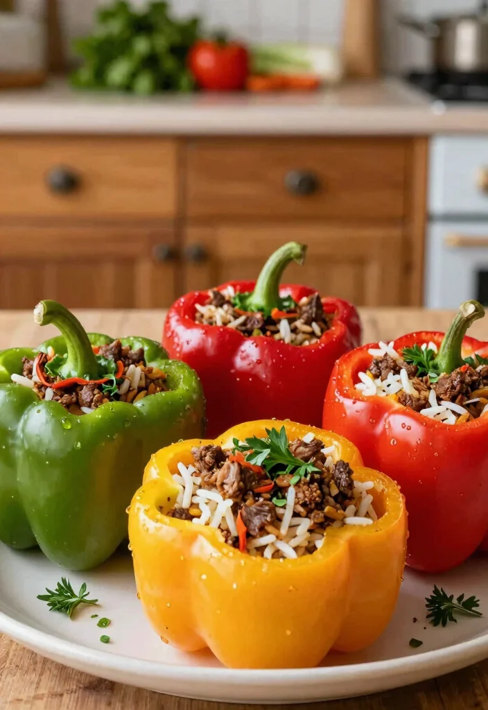 20 Best Ground Lamb Recipes for Dinner - 6. Lamb Stuffed Peppers 1