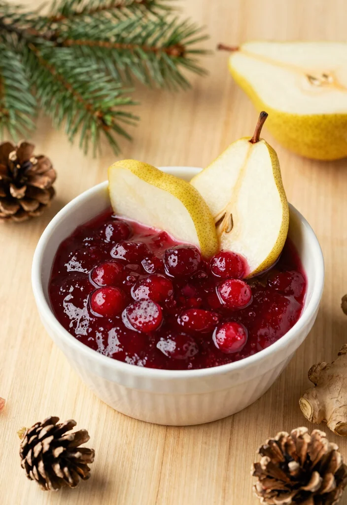 20 Cranberry Sauce Recipes for Holidays & Dinners - 5. Ginger Pear Cranberry Sauce 1