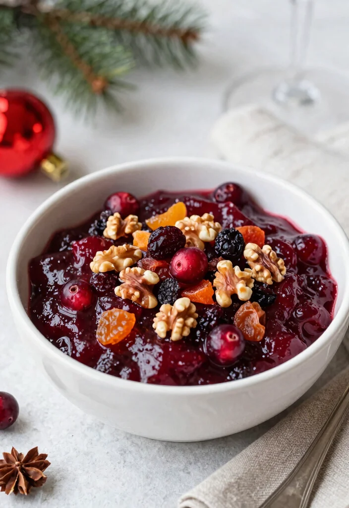 20 Cranberry Sauce Recipes for Holidays & Dinners - 9. Cranberry Sauce with Nuts and Dried Fruit 1
