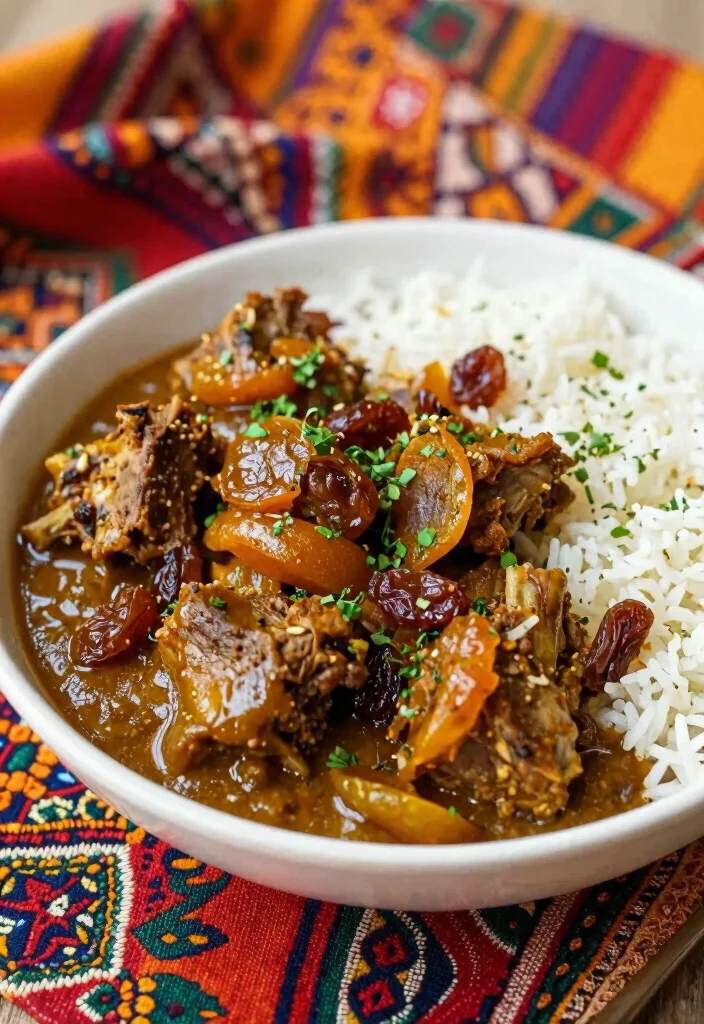20 Indian Lamb Curry Recipes (From Mild to Spicy) - 19. Lamb Curry with Dried Fruits 1