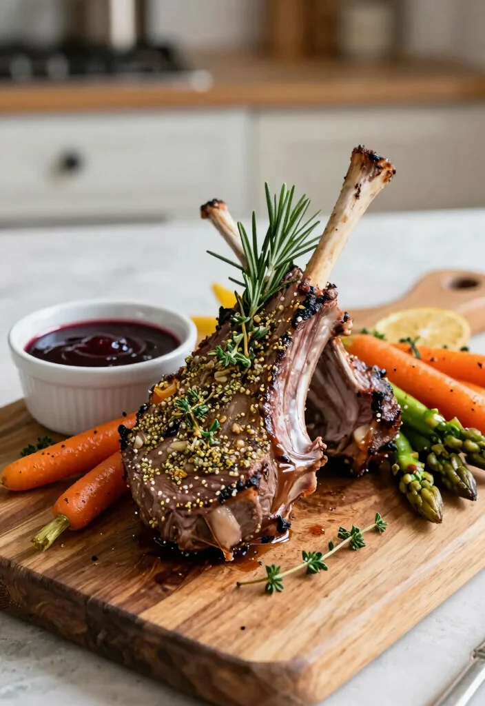20 Lamb Dinner Recipes Perfect for Any Occasion - 1. Herb-Crusted Rack of Lamb 1