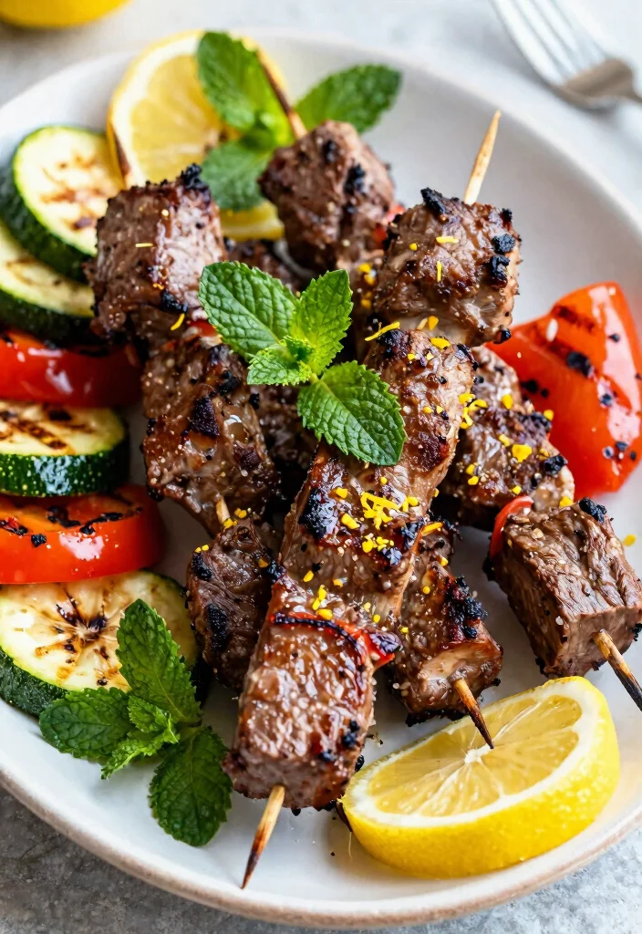 20 Lamb Dinner Recipes Perfect for Any Occasion - 10. Lemon Mint Lamb Skewers 1