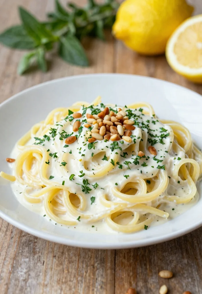 20 White Sauce Pasta Recipes That Are Rich & Creamy - 4. Lemon and Herb Cream Pasta 1