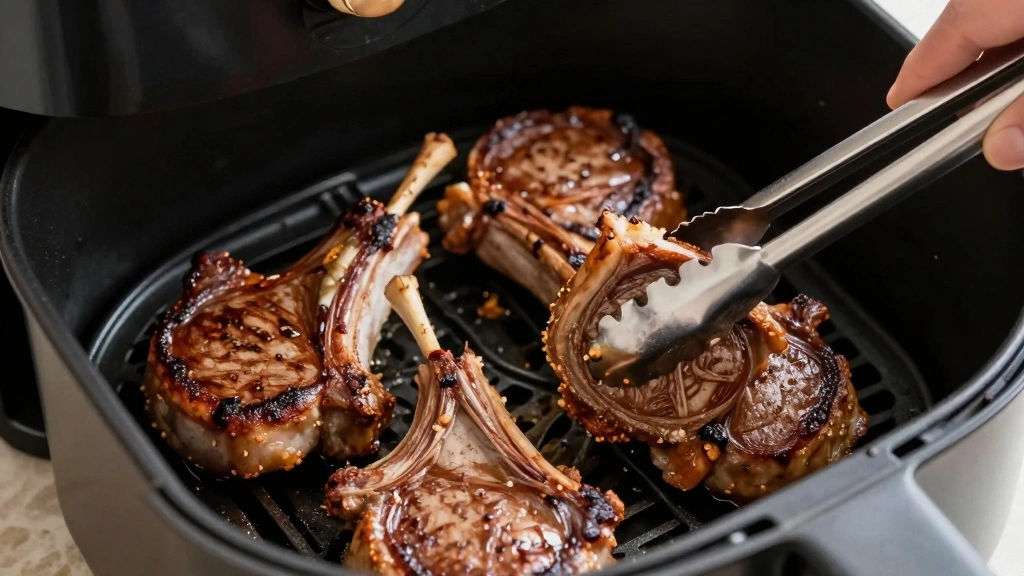 Air Fryer Lamb Chops (Crispy Outside, Juicy Inside) - Step 4: Cook Lamb Chops 1