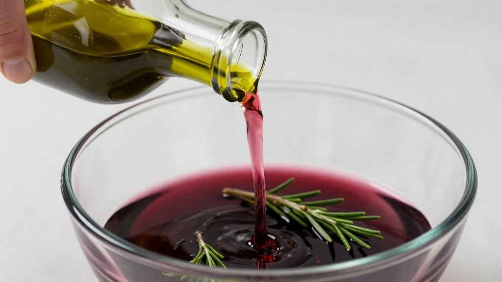 Authentic Chimichurri Sauce Recipe (Argentinian Style) - Step 5: Add Olive Oil and Vinegar 1