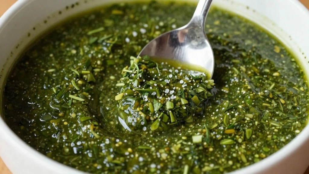 Authentic Chimichurri Sauce Recipe (Argentinian Style) - Step 6: Season the Sauce 1