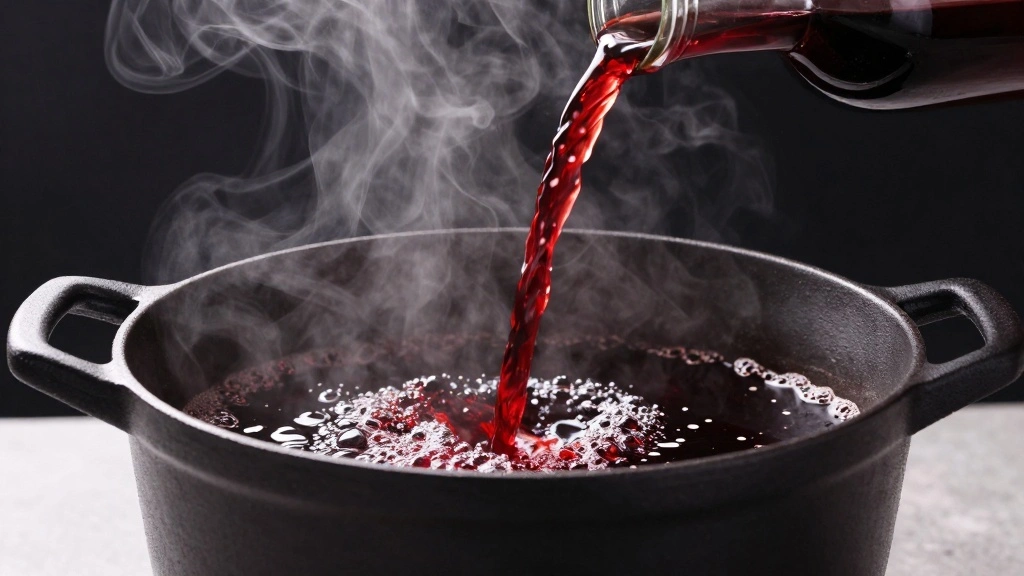 Braised Lamb Shanks in Red Wine Sauce - Step 4: Deglaze the Pot 1