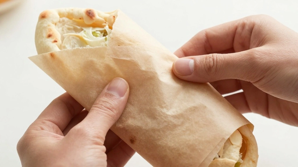 Chicken Gyros with Tzatziki Sauce (Greek Street Food) - Step 7: Wrap Gyros 1