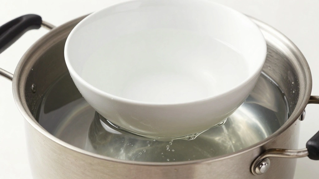 Classic Hollandaise Sauce Recipe (French Style) - Step 3: Set Up Double Boiler 1