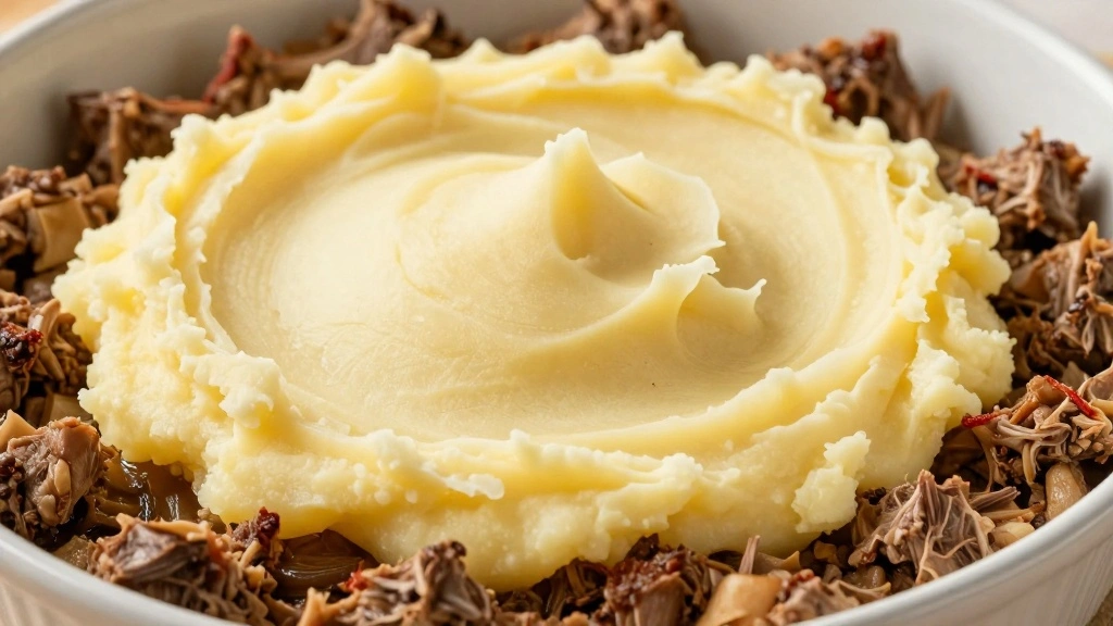 Classic Lamb Shepherd's Pie (British Comfort Food) - Step 7: Assemble the Pie 1