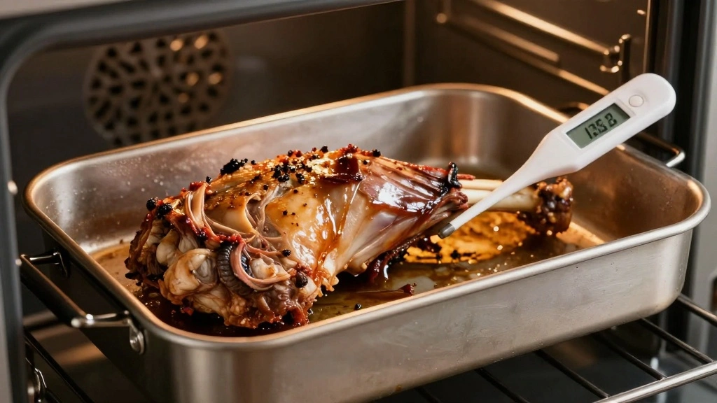 Classic Leg of Lamb Sauce (Mint & Garlic) - Step 4: Roast the Lamb 1