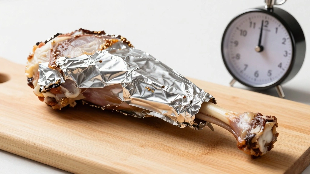 Classic Leg of Lamb Sauce (Mint & Garlic) - Step 6: Rest the Lamb 1