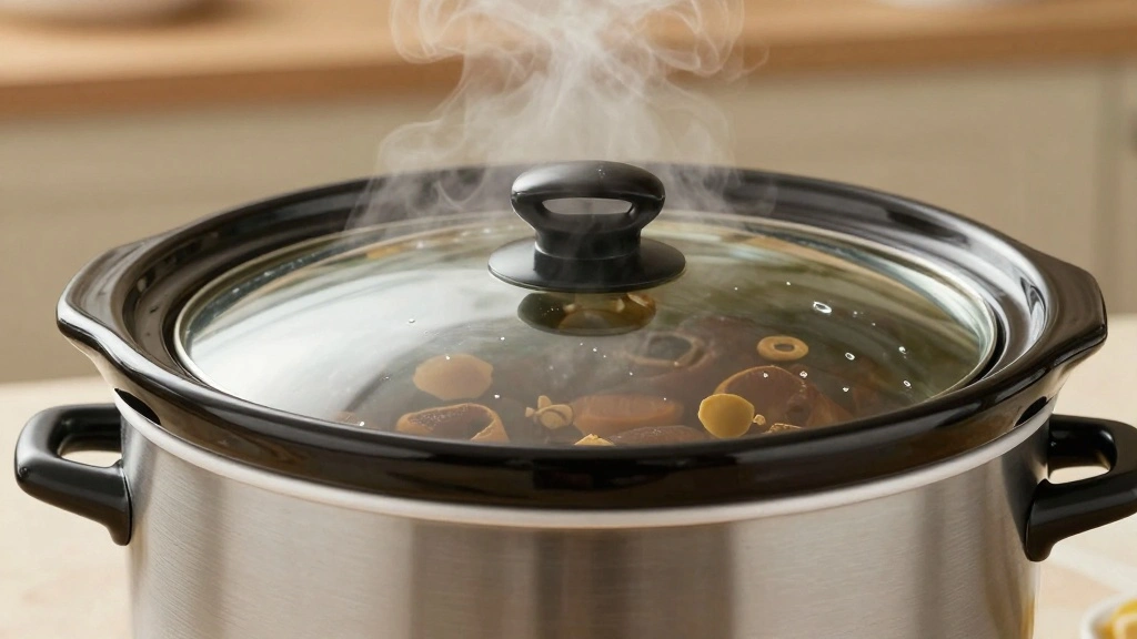 Crockpot Cranberry Sauce (Easy & Hands-Off) - Step 3: Set Slow Cooker 1