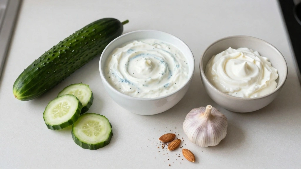 Dairy Free Tzatziki Sauce (Light & Refreshing) - Step 1: Prepare Ingredients 1
