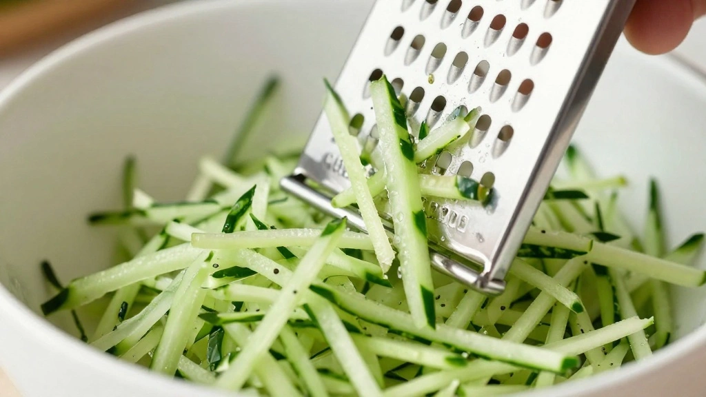 Dairy Free Tzatziki Sauce (Light & Refreshing) - Step 2: Grate the Cucumber 1