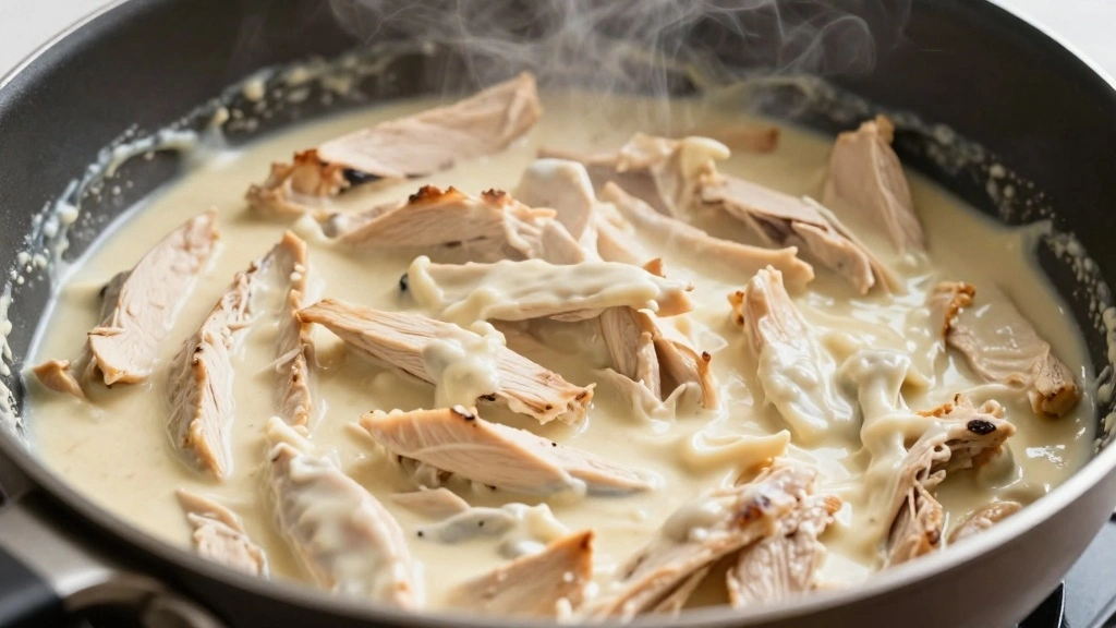 Easy Chicken Alfredo with Jar Sauce (Quick Weeknight Dinner) - Step 4: Combine Chicken and Sauce 1
