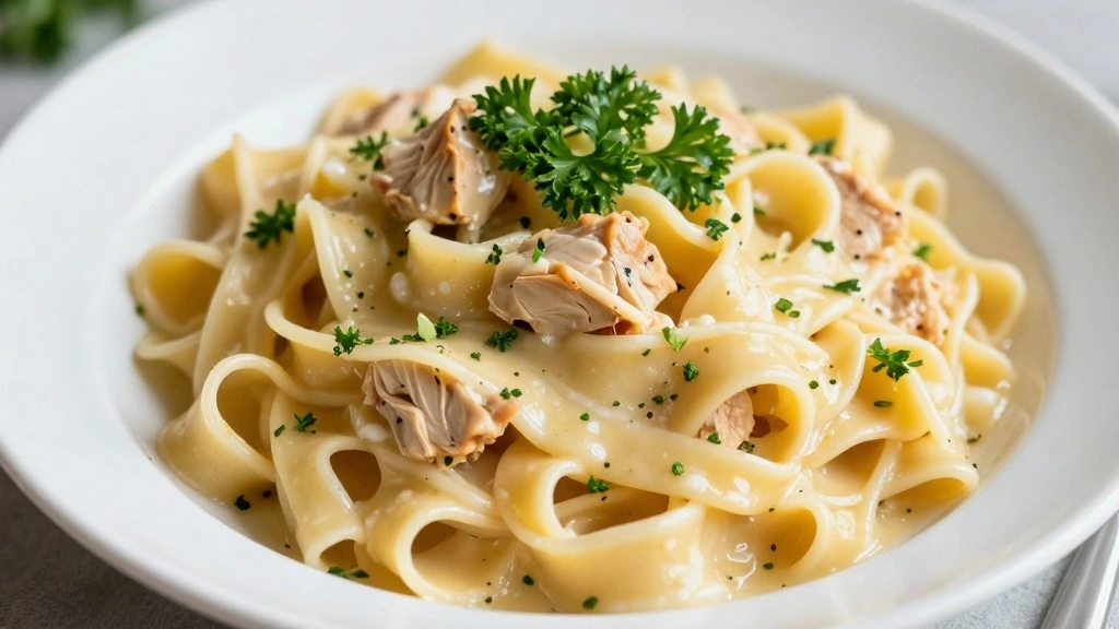 Easy Chicken Alfredo with Jar Sauce (Quick Weeknight Dinner) - Step 7: Garnish and Serve 1