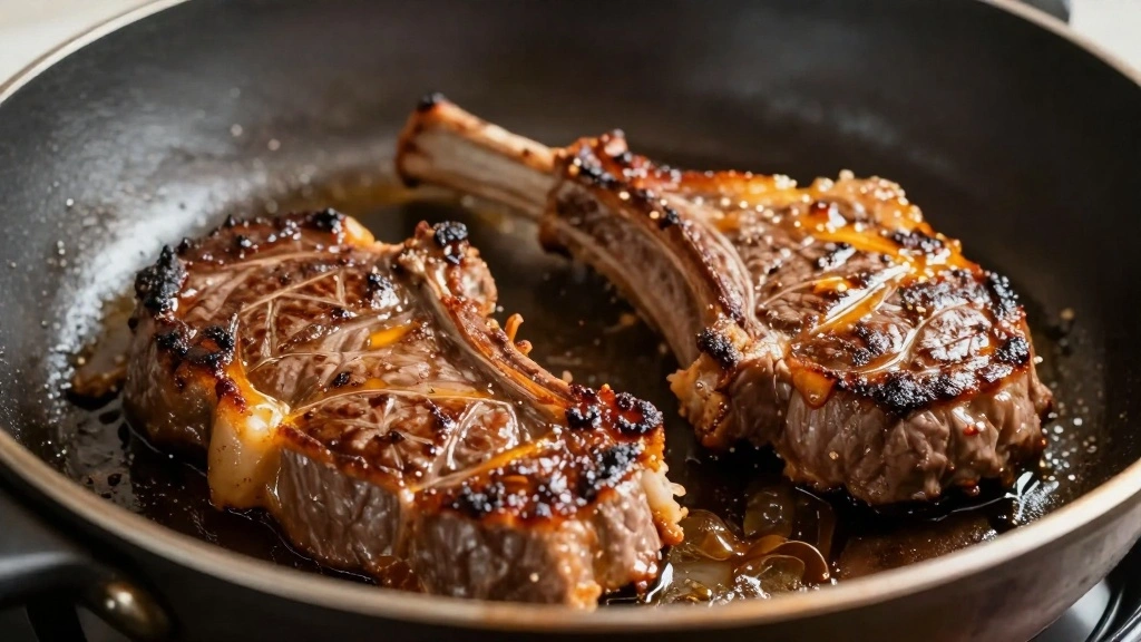 Easy Lamb Steak Recipe (Juicy & Full of Flavor) - Step 3: Sear Lamb Steaks 1