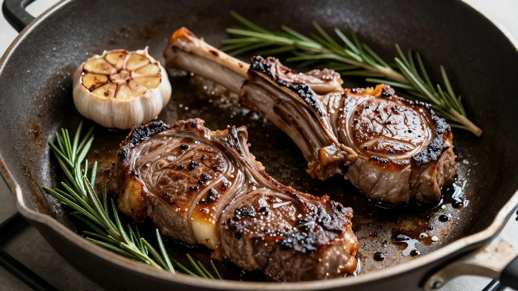 Easy Lamb Steak Recipe (Juicy & Full of Flavor) - Step 4: Add Garlic and Rosemary 1