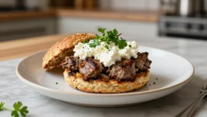 Greek Lamb Burgers with Feta Cheese