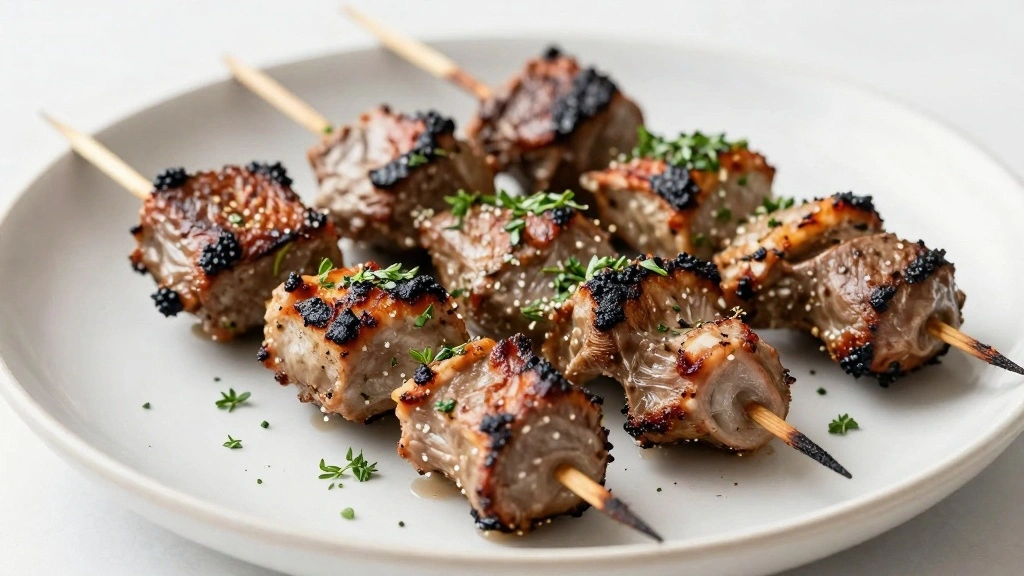 Greek Lamb Kebabs with Tzatziki Sauce - Step 7: Plate the Kebabs 1