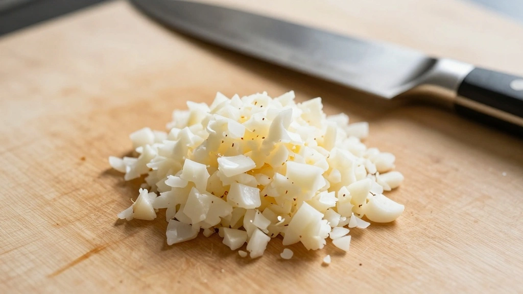Greek Tzatziki Sauce (Traditional & Authentic) - Step 2: Mince the Garlic 1