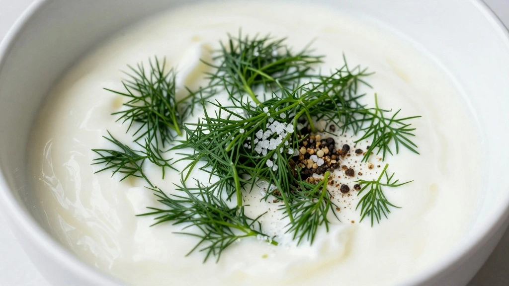 Greek Tzatziki Sauce (Traditional & Authentic) - Step 6: Add Dill and Seasonings 1