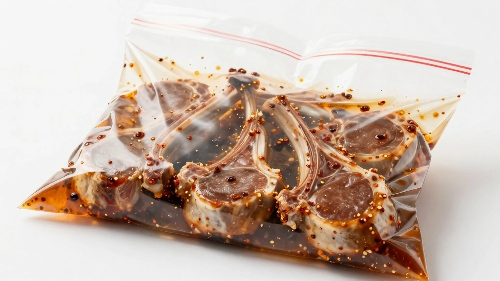 Grilled Lamb Chops with Herb Marinade - Step 2: Marinate Lamb Chops 1
