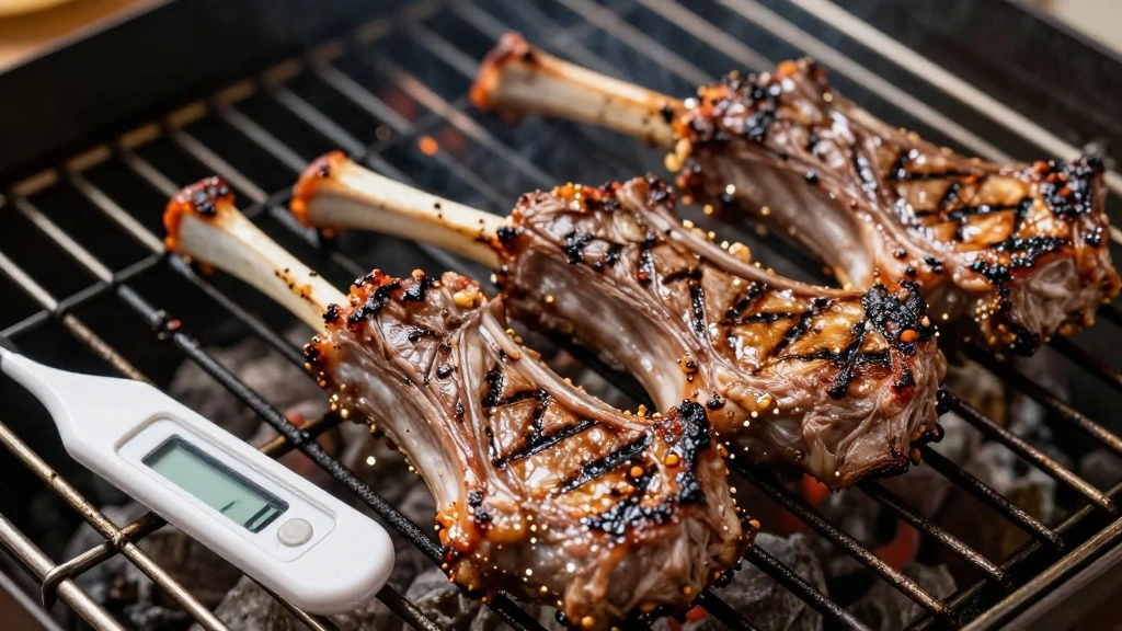 Grilled Rack of Lamb (Restaurant-Style at Home) - Step 4: Grill the Lamb 1