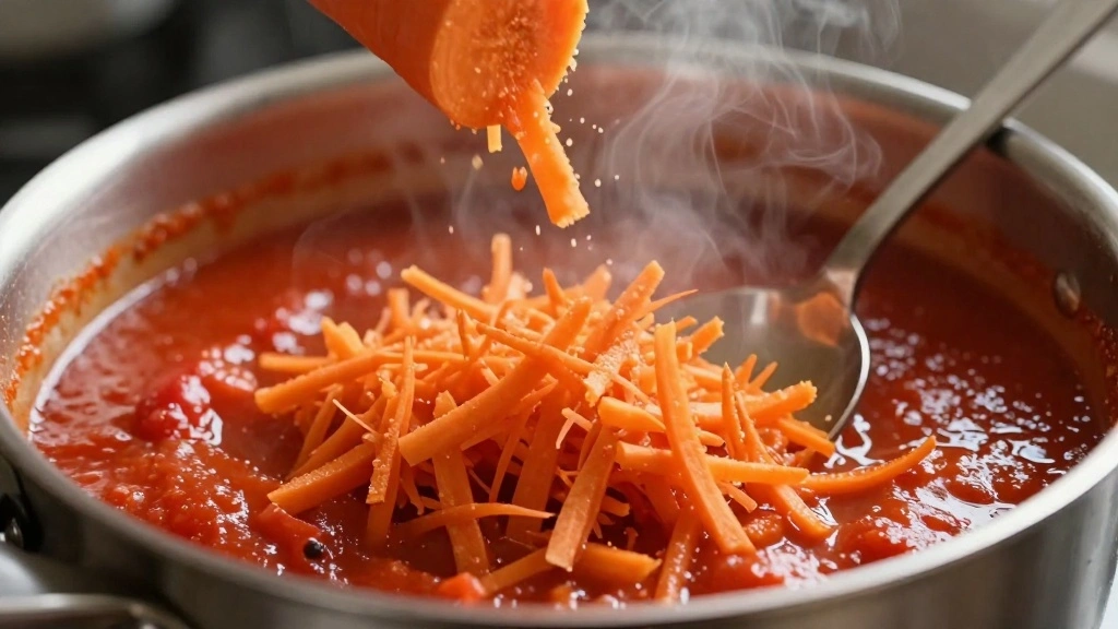 Homemade Spaghetti Sauce Recipe (Classic Italian Style) - Step 6: Add Grated Carrot 1