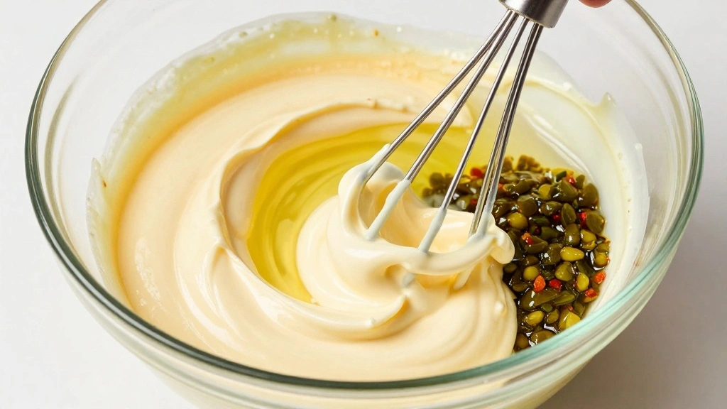 Homemade Tartar Sauce Recipe (Better Than Store-Bought) - Step 2: Combine Base Ingredients 1