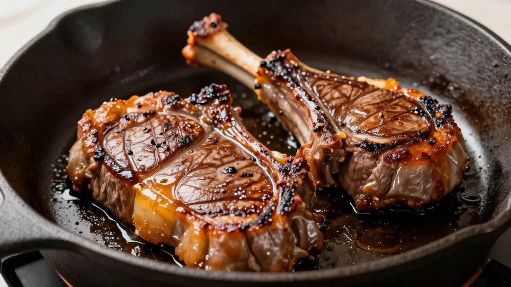 Juicy Lamb Leg Steak Recipe (Pan-Seared Perfectly) - Step 3: Sear the Lamb Steaks 1